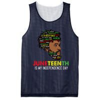 Juneteenth Is My Independence Day Black King Fathers Day Mesh Reversible Basketball Jersey Tank