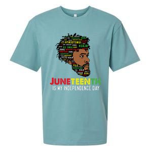 Juneteenth Is My Independence Day Black King Fathers Day Sueded Cloud Jersey T-Shirt