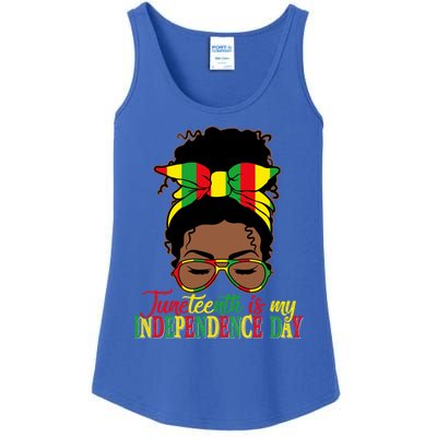 Juneteenth Is My Independence Freedom Day Independence Gift Ladies Essential Tank