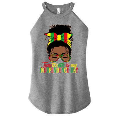 Juneteenth Is My Independence Freedom Day Independence Gift Women's Perfect Tri Rocker Tank