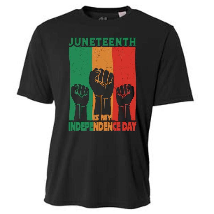 Juneteenth Is My Independence Day Black Queen King Cute Girl Cooling Performance Crew T-Shirt