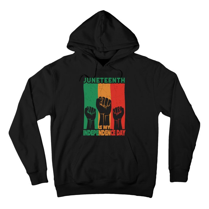 Juneteenth Is My Independence Day Black Queen King Cute Girl Hoodie