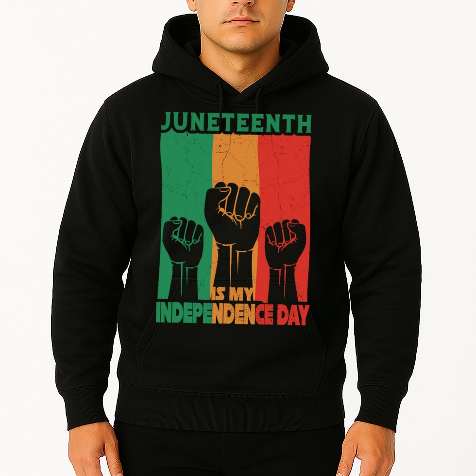 Juneteenth Is My Independence Day Black Queen King Cute Girl Hoodie