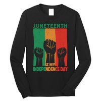 Juneteenth Is My Independence Day Black Queen King Cute Girl Long Sleeve Shirt