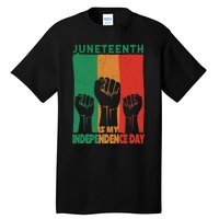 Juneteenth Is My Independence Day Black Queen King Cute Girl Tall T-Shirt