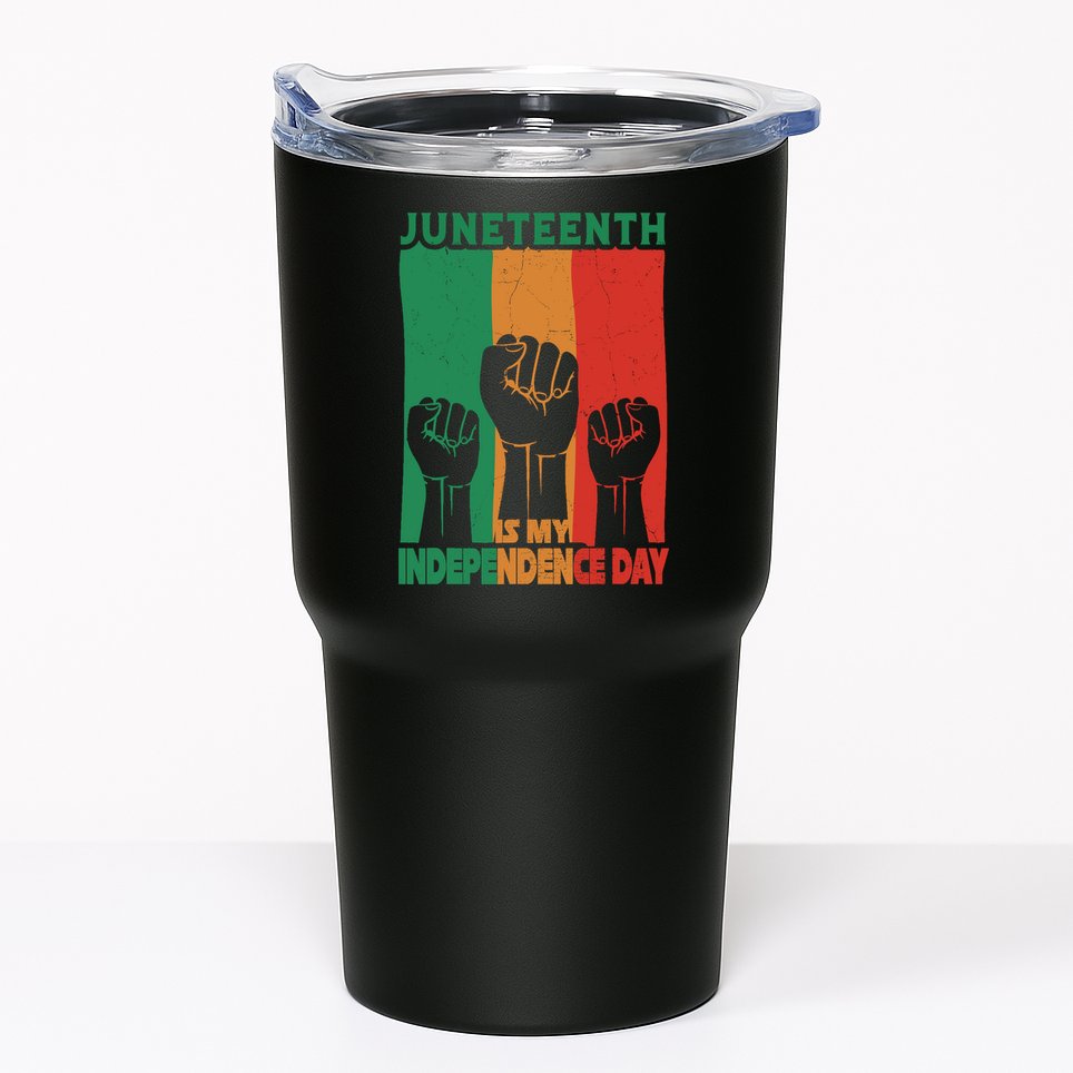 Juneteenth Is My Independence Day Black Queen King Cute Girl Tumbler