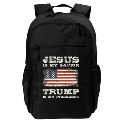 Jesus Is My Savior Trump Is My President Daily Commute Backpack