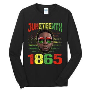 Juneteenth Is My Independence Day Black King Fathers Day Tall Long Sleeve T-Shirt