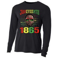 Juneteenth Is My Independence Day Black King Fathers Day Cooling Performance Long Sleeve Crew