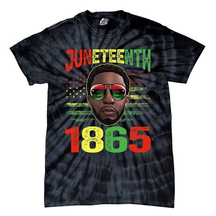 Juneteenth Is My Independence Day Black King Fathers Day Tie-Dye T-Shirt