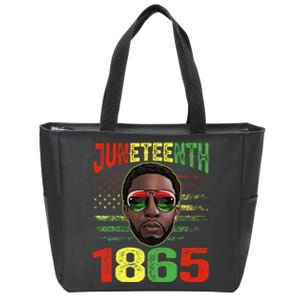 Juneteenth Is My Independence Day Black King Fathers Day Zip Tote Bag