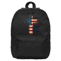 Jesus Is My Savior Trump Is My President Trump 2024 Maga 16 in Basic Backpack