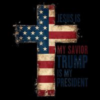 Jesus Is My Savior Trump Is My President Trump 2024 Maga 16 in Basic Backpack