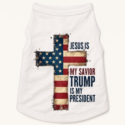 Jesus Is My Savior Trump Is My President Trump 2024 Maga Doggie Tank