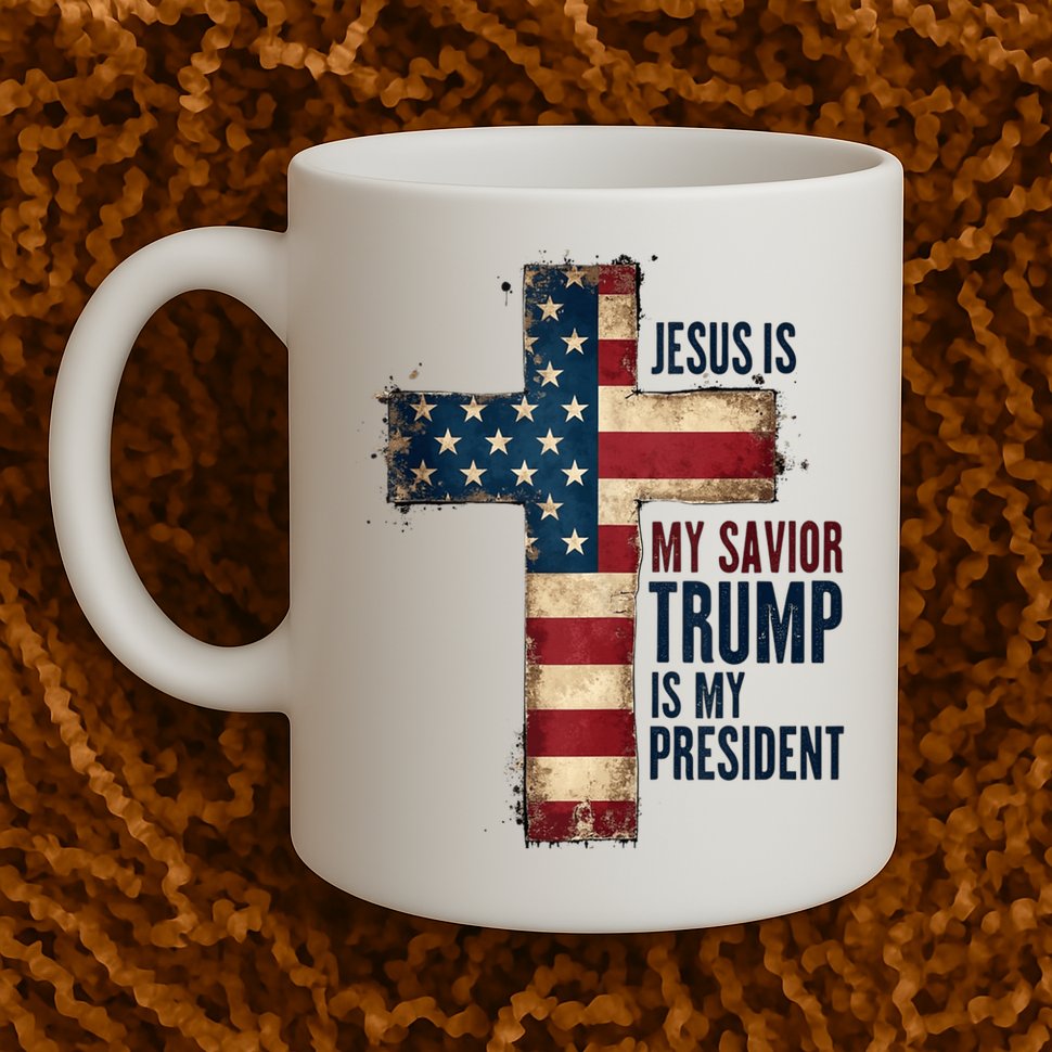 Jesus Is My Savior Trump Is My President Trump 2024 Maga Mug