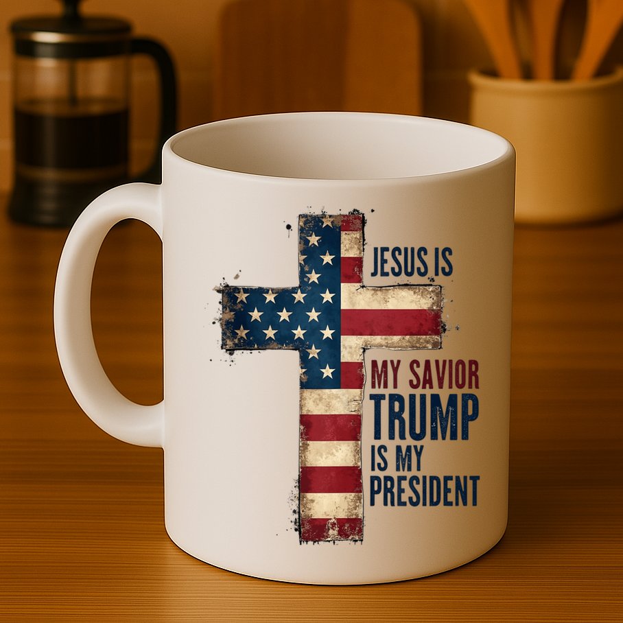 Jesus Is My Savior Trump Is My President Trump 2024 Maga Mug