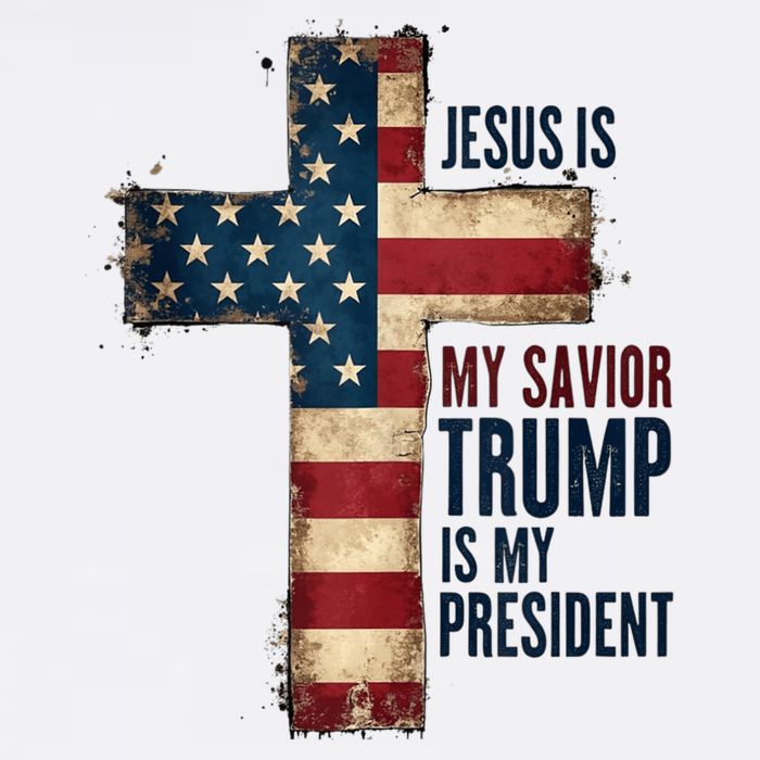 Jesus Is My Savior Trump Is My President Trump 2024 Maga Toddler T-Shirt