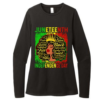 Juneteenth Is My Independence Blm Black History Gift Womens CVC Long Sleeve Shirt