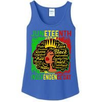 Juneteenth Is My Independence Blm Black History Gift Ladies Essential Tank