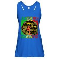 Juneteenth Is My Independence Blm Black History Gift Ladies Essential Flowy Tank