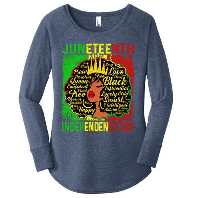 Juneteenth Is My Independence Blm Black History Gift Women's Perfect Tri Tunic Long Sleeve Shirt