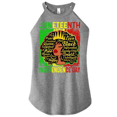 Juneteenth Is My Independence Blm Black History Gift Women’s Perfect Tri Rocker Tank