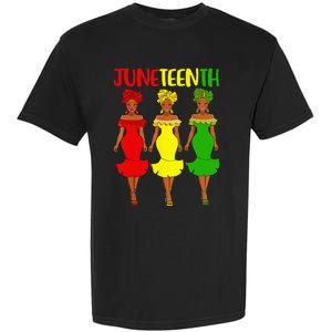 Juneteenth Is My Independence Day Afro Melanin Black Women Garment-Dyed Heavyweight T-Shirt