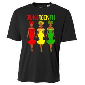 Juneteenth Is My Independence Day Afro Melanin Black Women Cooling Performance Crew T-Shirt