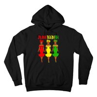 Juneteenth Is My Independence Day Afro Melanin Black Women Hoodie