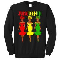 Juneteenth Is My Independence Day Afro Melanin Black Women Sweatshirt