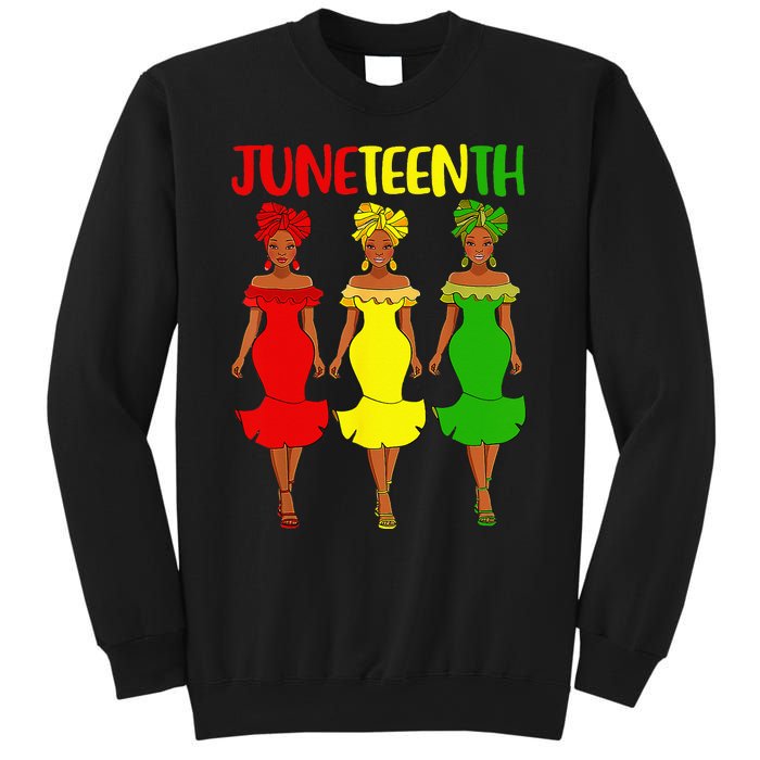 Juneteenth Is My Independence Day Afro Melanin Black Women Sweatshirt