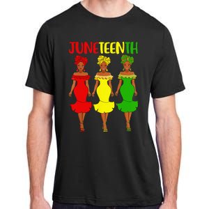 Juneteenth Is My Independence Day Afro Melanin Black Women Adult ChromaSoft Performance T-Shirt