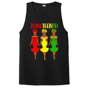 Juneteenth Is My Independence Day Afro Melanin Black Women PosiCharge Competitor Tank