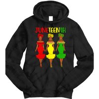 Juneteenth Is My Independence Day Afro Melanin Black Women Tie Dye Hoodie