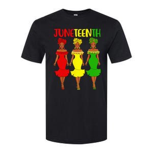 Juneteenth Is My Independence Day Afro Melanin Black Women Softstyle CVC T-Shirt