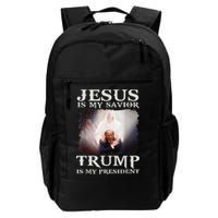 Jesus Is My Savior Trump Is My President Backpack