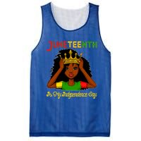 Juneteenth Is My Independence Day Gift Black Black Queen Gift Mesh Reversible Basketball Jersey Tank