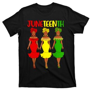 Juneteenth Is My Independence Day Afro Melanin Black Women T-Shirt