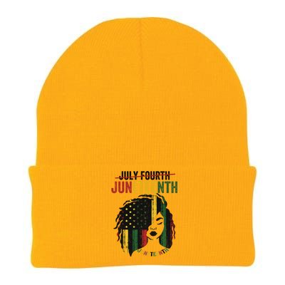 Juneteenth Is My Independence Day Celebrate Juneteenth 1865 Funny Gift Knit Cap Winter Beanie