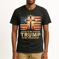 Jesus Is My Savior Trump Is My President Biblical Tall T-Shirt