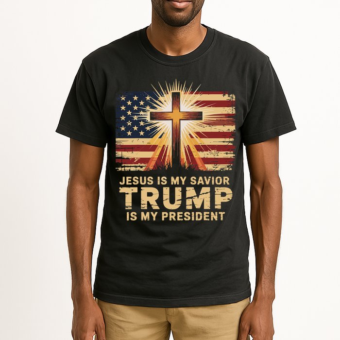 Jesus Is My Savior Trump Is My President Biblical Tall T-Shirt