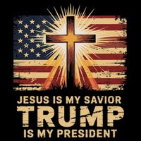 Jesus Is My Savior Trump Is My President Biblical Tall T-Shirt