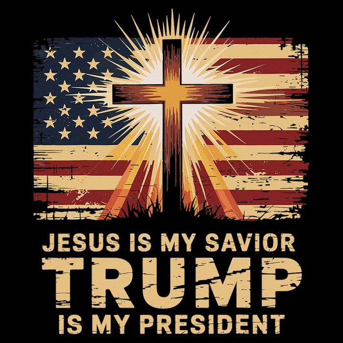 Jesus Is My Savior Trump Is My President Biblical Tall T-Shirt