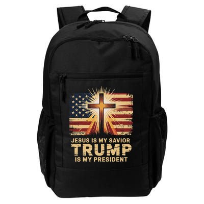 Jesus Is My Savior Trump Is My President Biblical Backpack