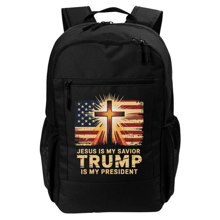 Jesus Is My Savior Trump Is My President Biblical Backpack