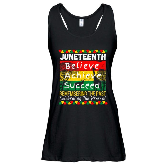 Juneteenth Is My Independence Day Black Pride Melanin Ladies Essential Flowy Tank