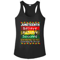 Juneteenth Is My Independence Day Black Pride Melanin Ladies PosiCharge Competitor Racerback Tank