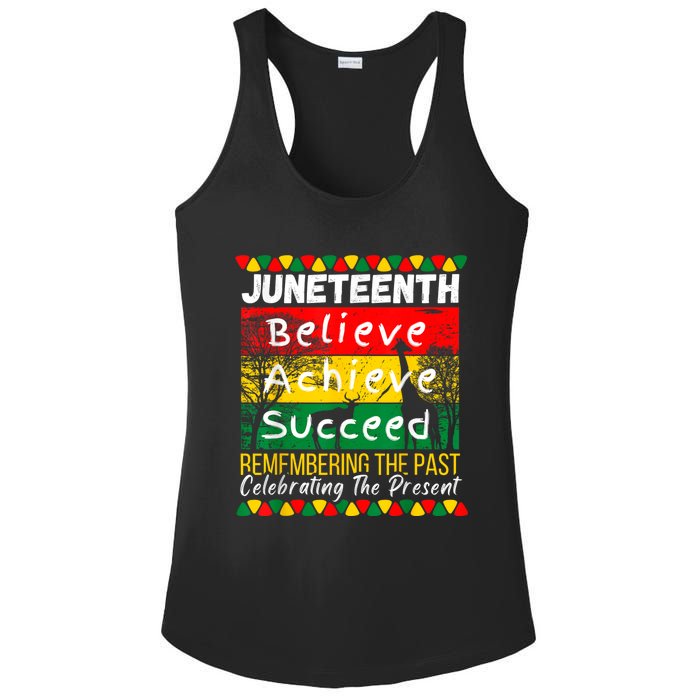 Juneteenth Is My Independence Day Black Pride Melanin Ladies PosiCharge Competitor Racerback Tank