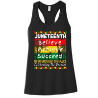 Juneteenth Is My Independence Day Black Pride Melanin Women's Racerback Tank