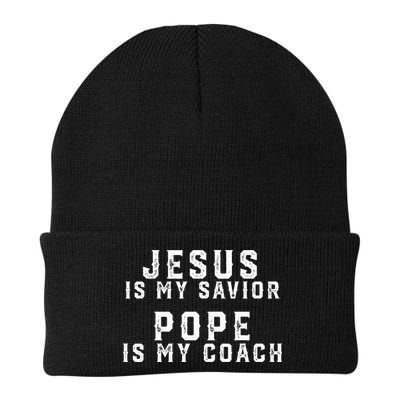 Jesus Is My Savior Pope Is My Coach Beanie